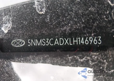 2020 Hyundai Santa Fe Sel z USA, uszkodzony, nr VIN 5NMS3CADXLH146963